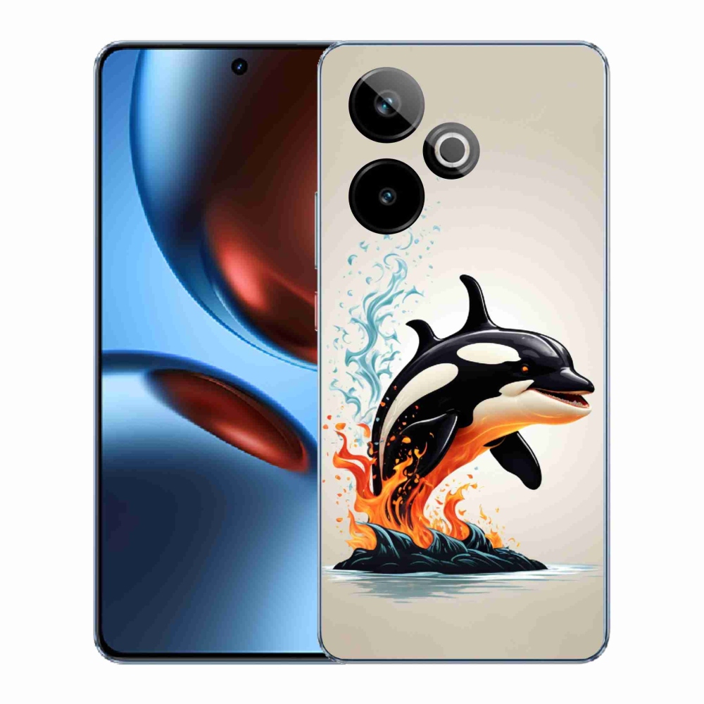 Rugalmas zselés tok mmCase képpel a Realme GT 7 5G/GT 7T 5G - orca számára