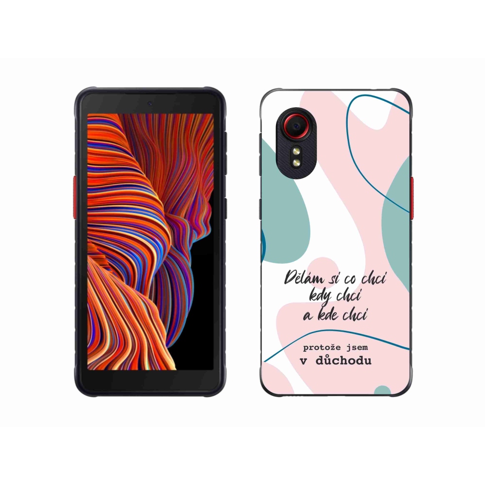 Gél borító mmCase Samsung Galaxy Xcover 5 készülékhez - vicces szöveg 10 fehér háttér