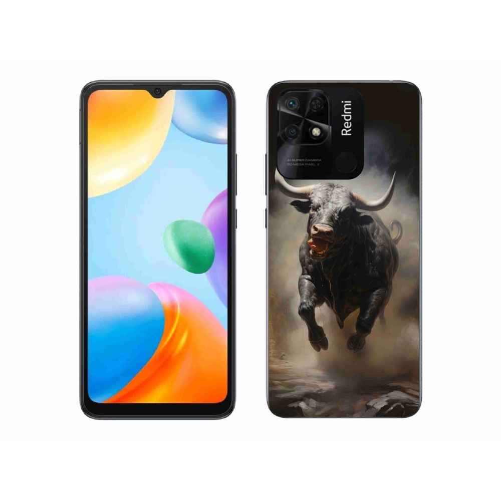 Gél borítás mmCase a Xiaomi Redmi 10C-hez - dühös bika