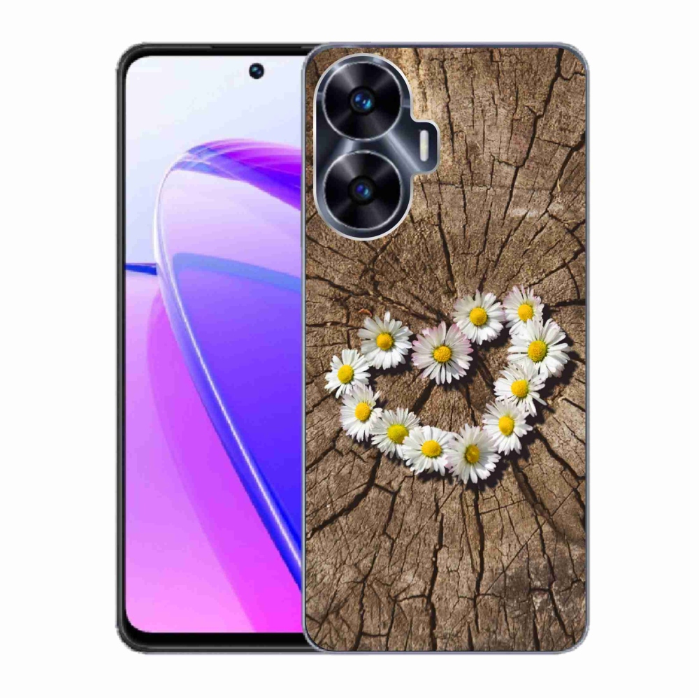 Gél borítás mmCase a Realme C55 készülékhez - Százszorszép szív