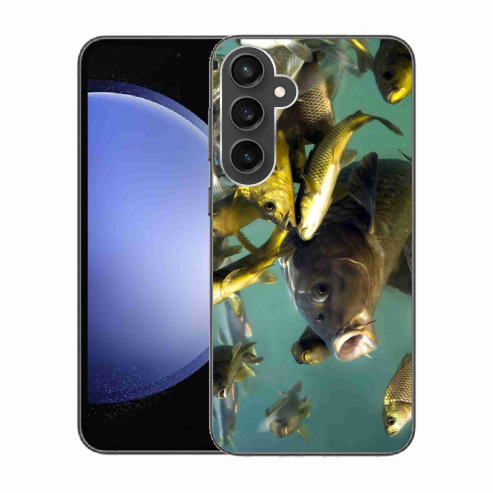 Gél tok mmCase a Samsung Galaxy S23 FE készülékhez - halak iskolája