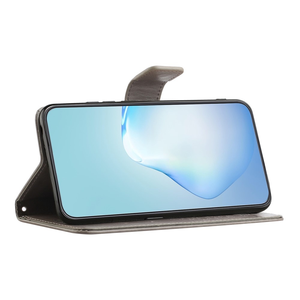 Fás könyv tok Samsung Galaxy A35 5G - szürke