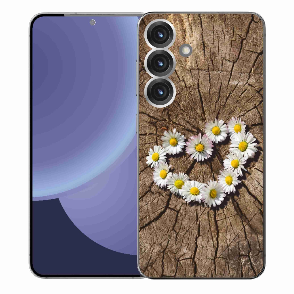 Zselés borítás mmCase Samsung Galaxy S25+ készülékhez - százszorszépek szíve