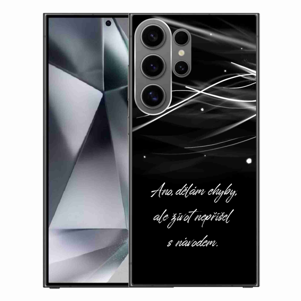 Gél védőhuzat mmCase Samsung Galaxy S24 Ultra - idézem fekete háttér