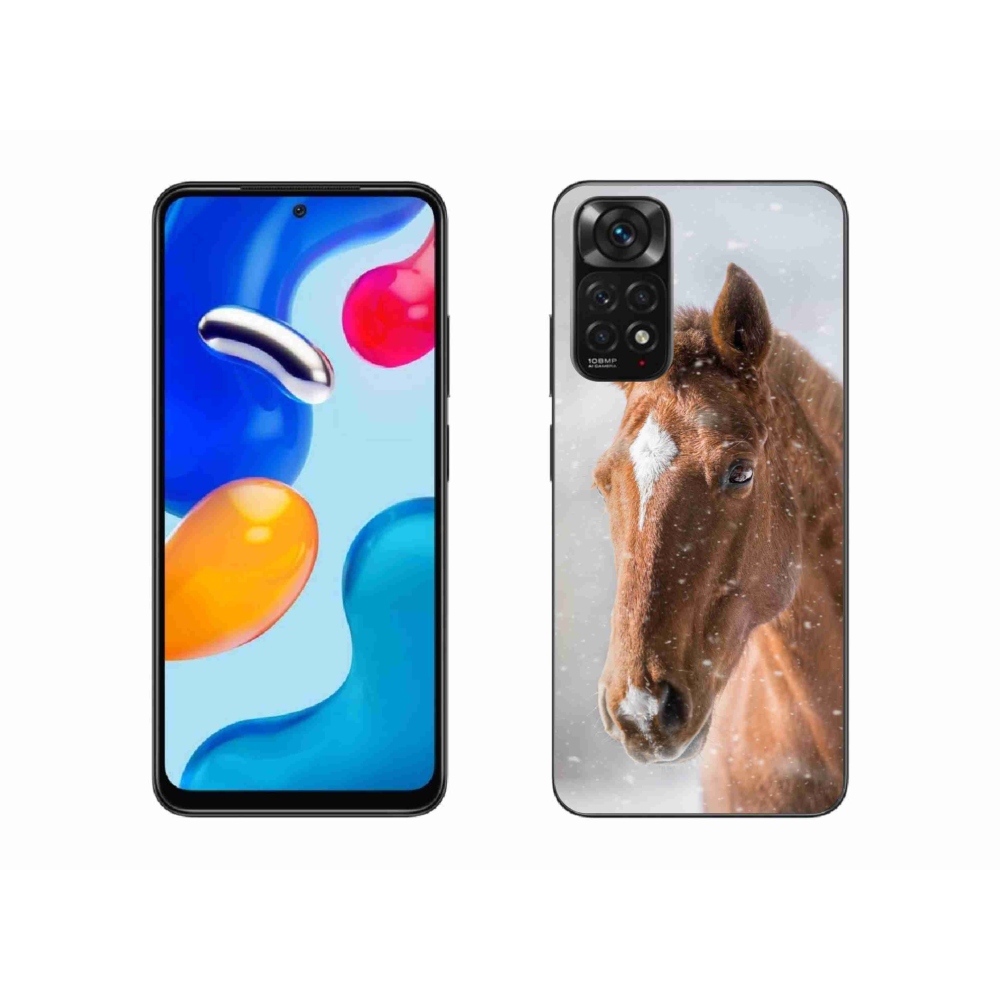 Gél borítás mmCase a Xiaomi Redmi Note 11S 4G-hez - barna ló 2