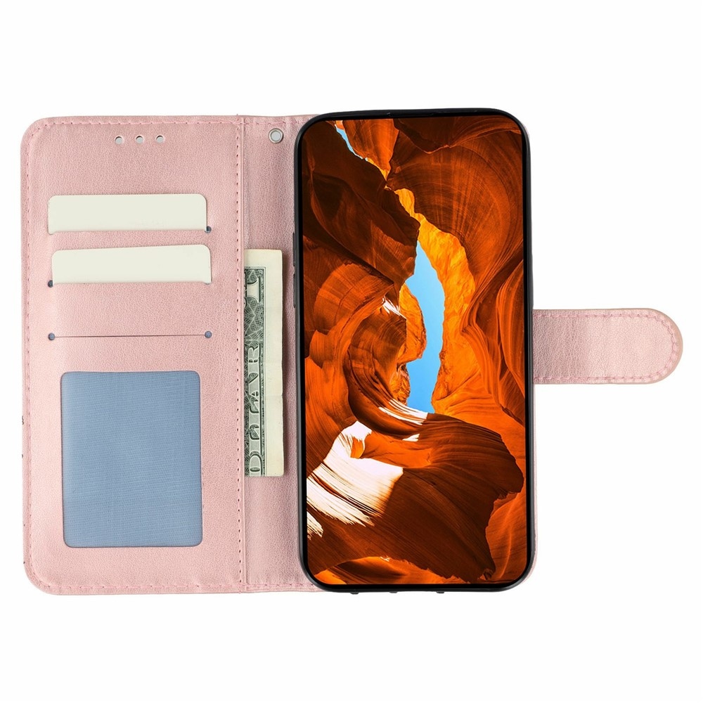 Vérrögök könyv tok Xiaomi Redmi 15 5G - rózsa arany