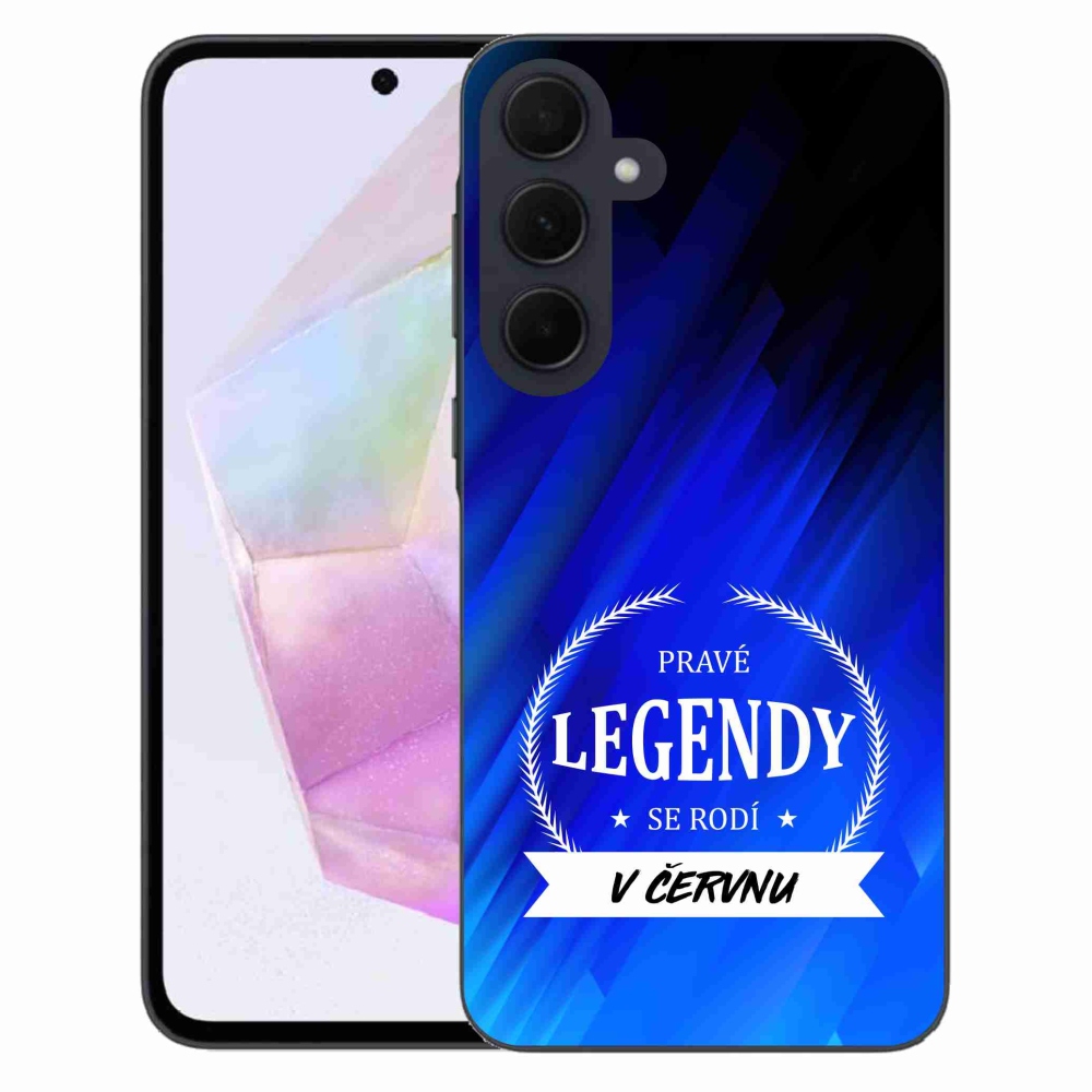 Gél borító mmCase Samsung Galaxy A35 5G - Június legendái kék háttérrel