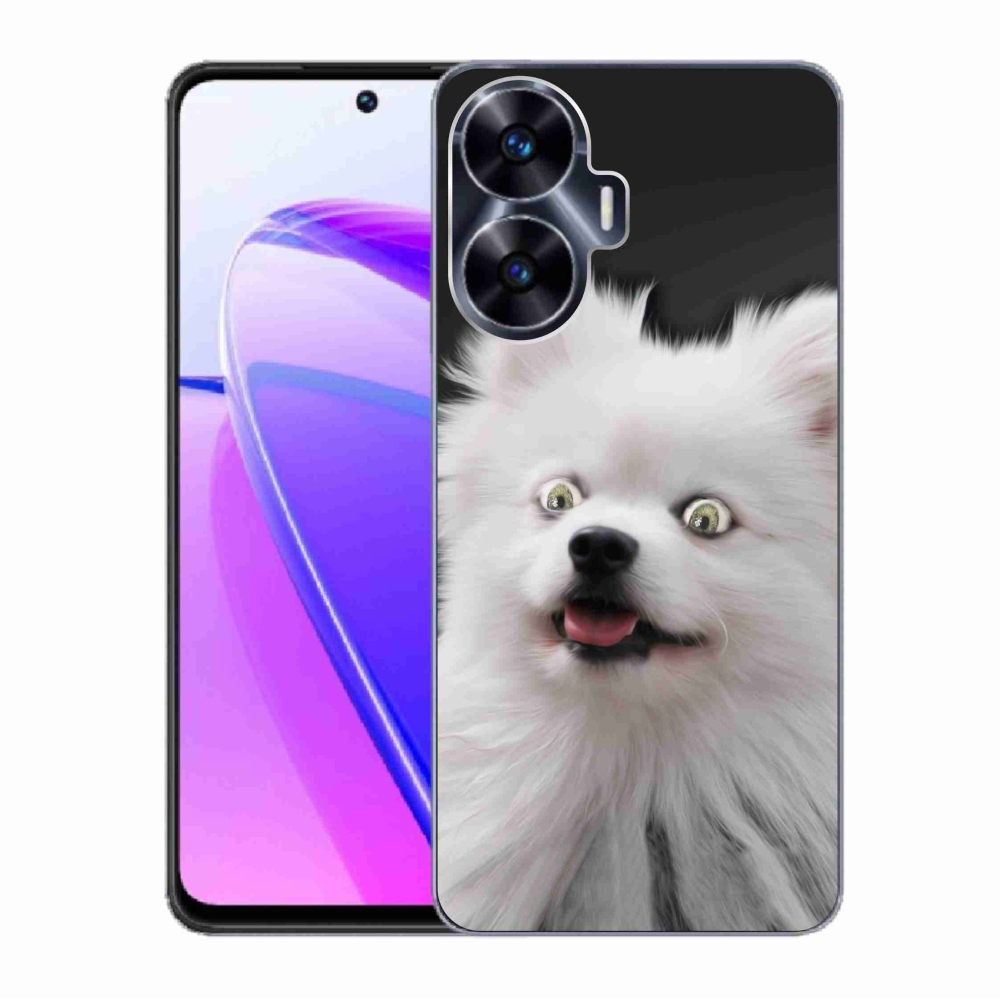 Zselés borítás mmCase a Realme C55 készülékhez - fehér tipp