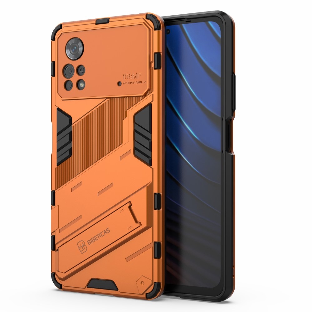 Tartós borító Xiaomi Poco X4 Pro 5G - narancssárga színben