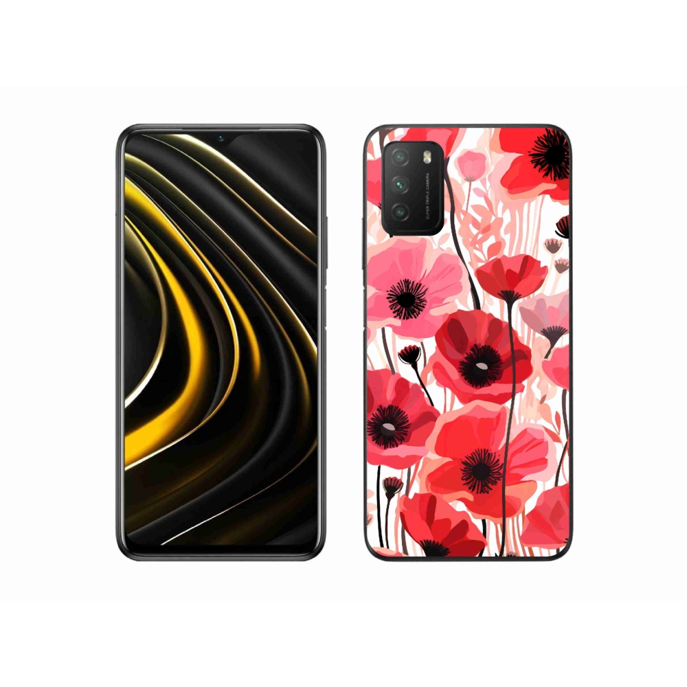 Gél borítás mmCase a Xiaomi Poco M3-hoz - mákos 1