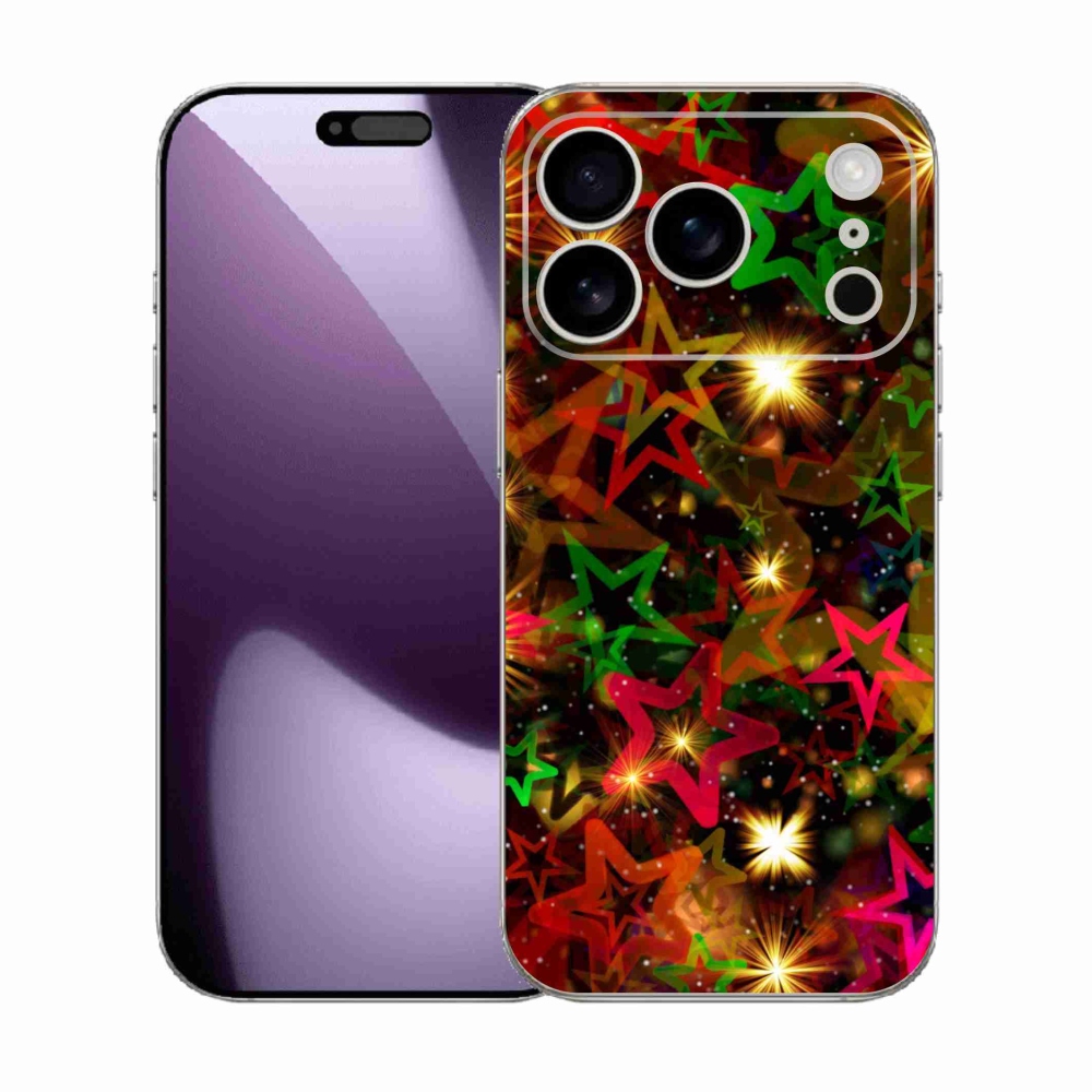 Zselés borítás mmCase iPhone 17 Pro készülékhez - színes csillagok