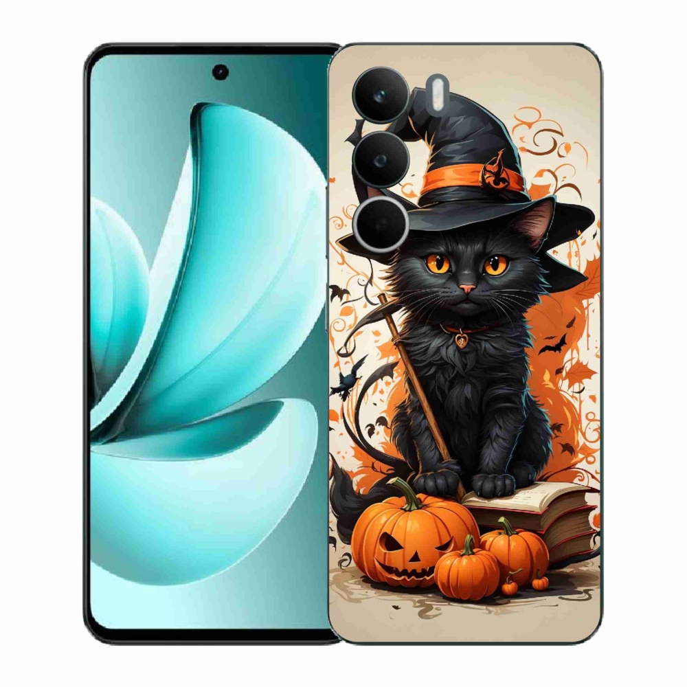Zselés borítás mmCase a Realme C71 készülékhez - cat wizard