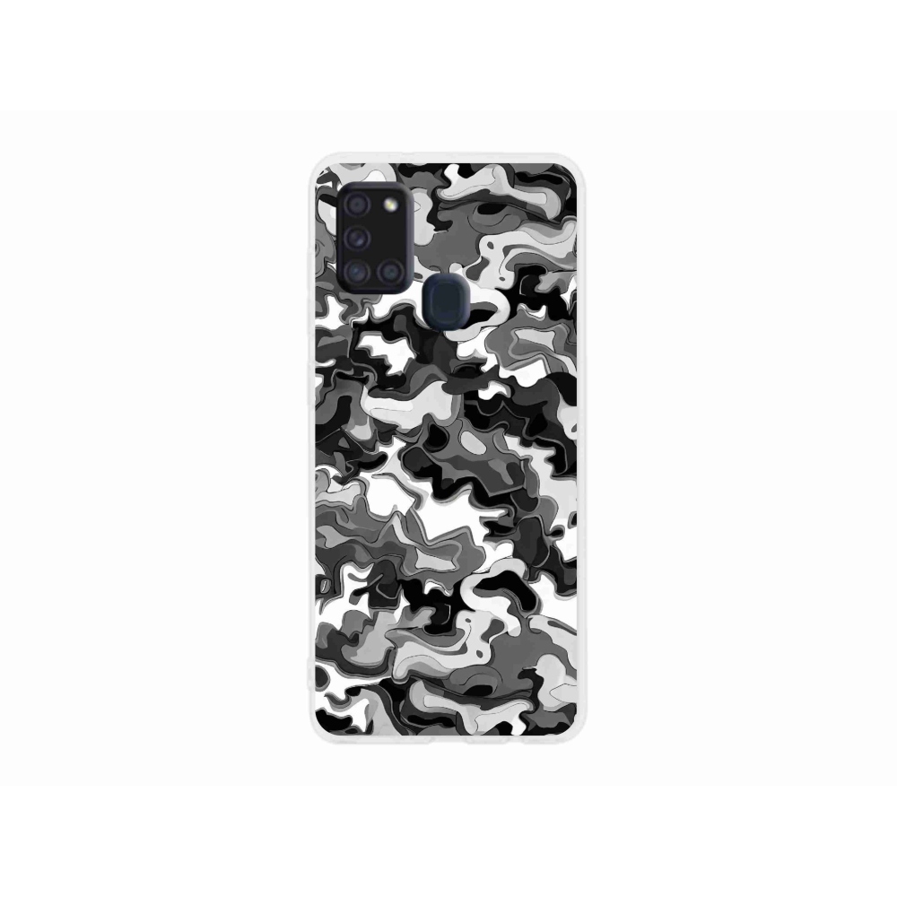 Zselés borítás mmCase Samsung Galaxy A21s készülékhez - terepszínű minta 3
