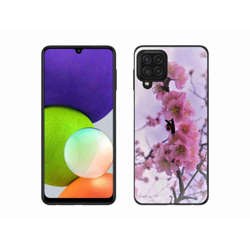 Gél borító mmCase Samsung Galaxy A22 4G - virágok 7