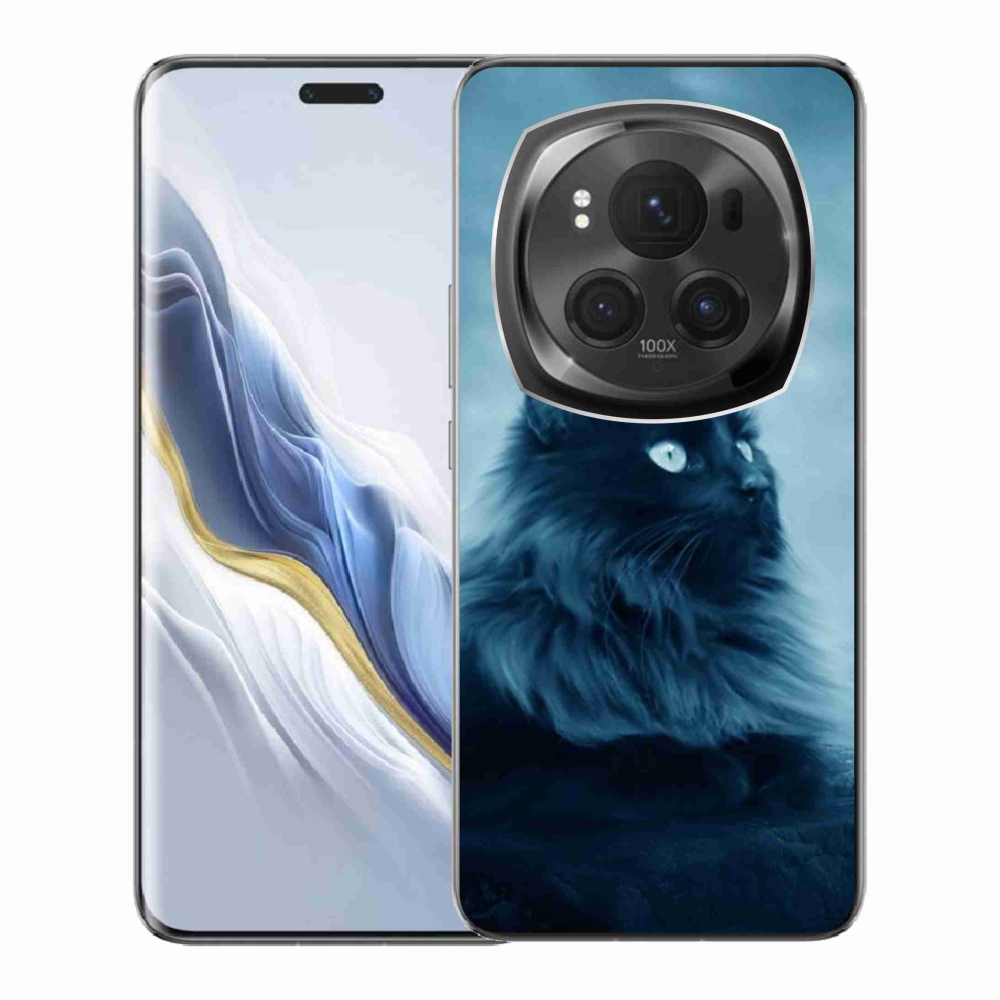 Gél tok mmCase a Honor Magic 6 Pro 5G készülékhez - fekete cat 1