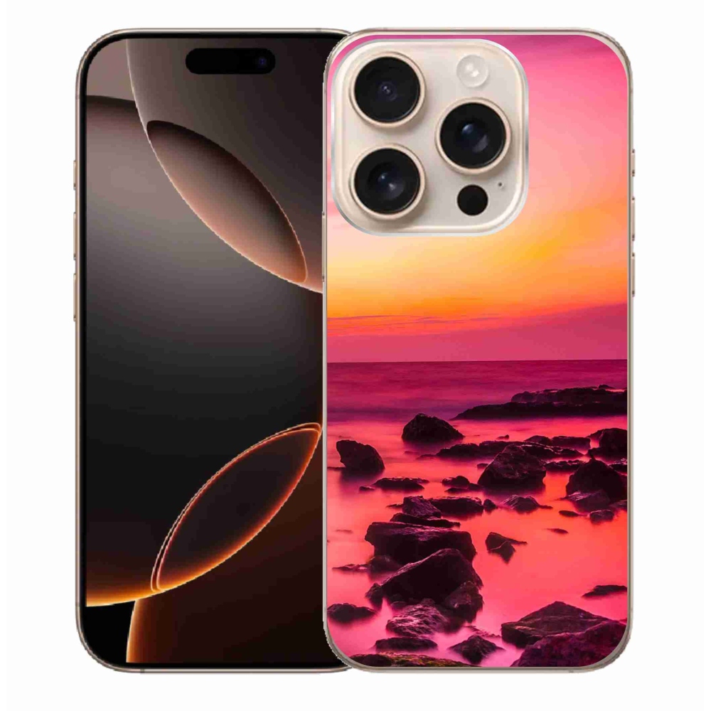 Gél borítás mmCase iPhone 16 Pro Max készülékhez - tenger és világítás