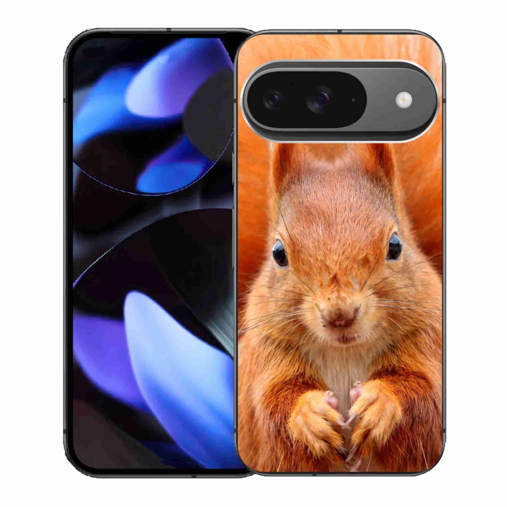 Zselés borítás mmCase a Google Pixel 9/9 Pro készülékhez - mókus