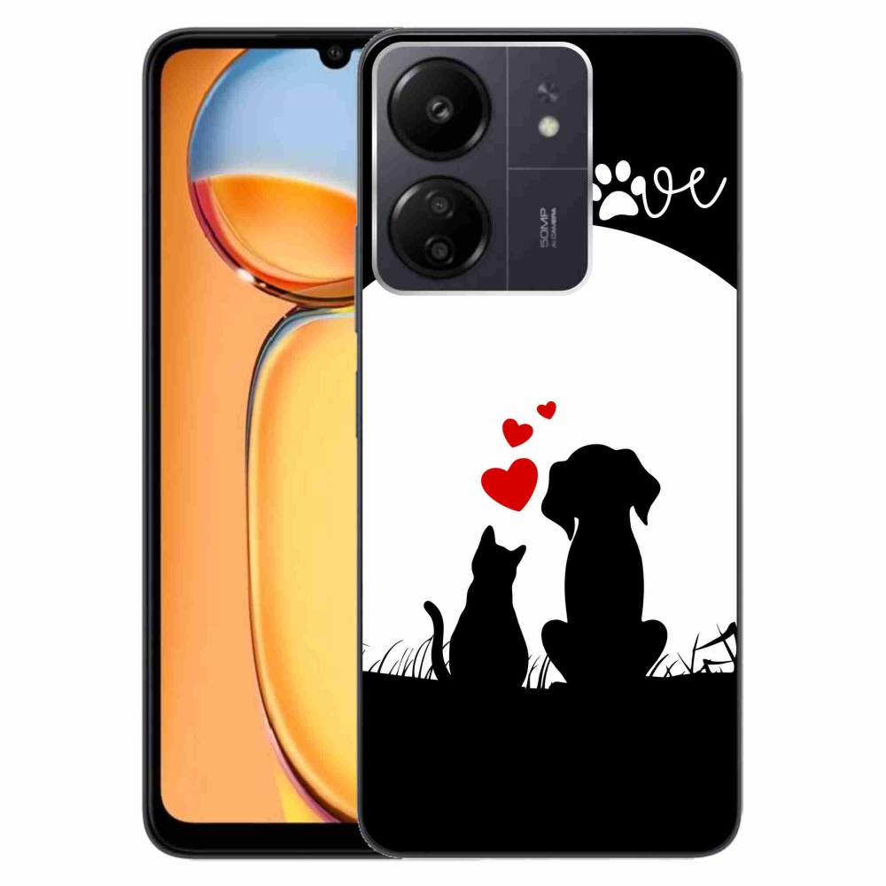 Gél tok mmCase a Xiaomi Poco C65/Redmi 13C számára - állati szeretet