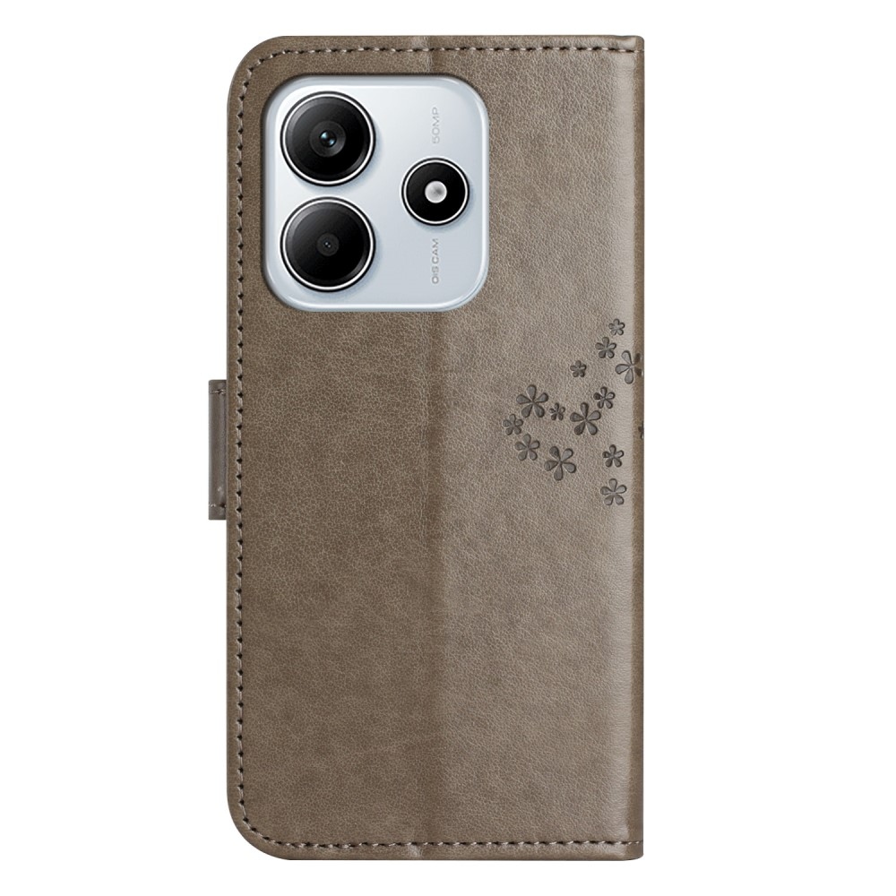 Fa könyv tok a Xiaomi Redmi Note 14 5G-hez - szürke
