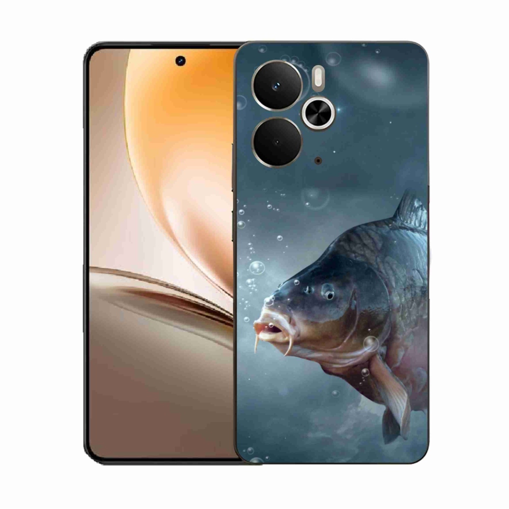 Zselés borítás mmCase a Realme 14 5G készülékhez - ponty és buborékok