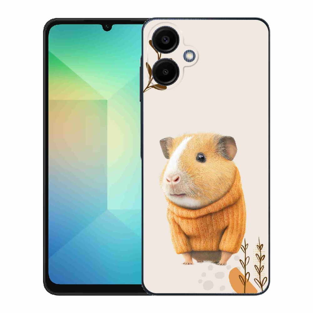 Gél borítás mmCase Samsung Galaxy A06 4G - tengerimalac pulóverben - Samsung Galaxy A06 4G - tengerimalac pulóverben