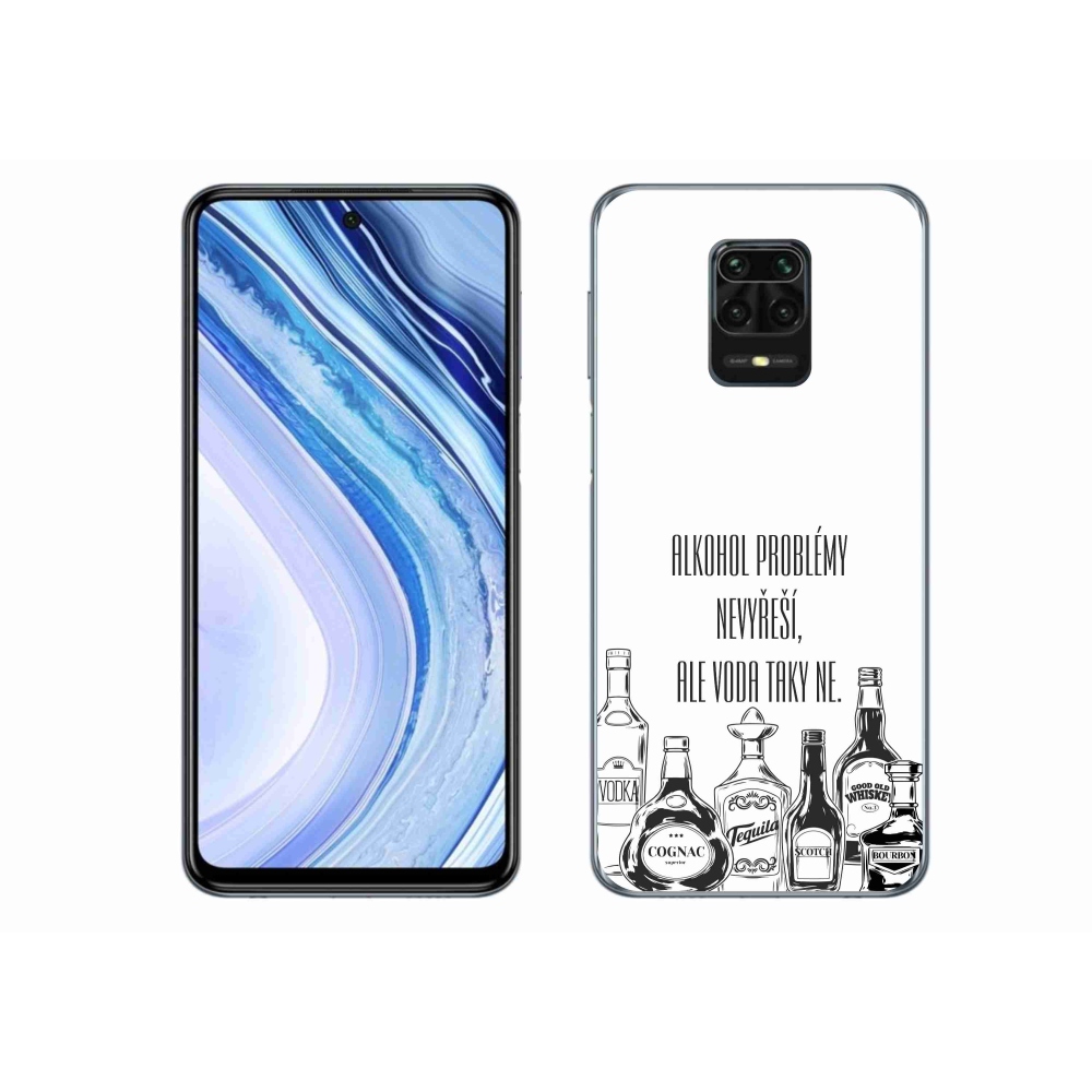 Gél borító mmCase a Xiaomi Redmi Note 9S-hez - vicces szöveg fehér háttérrel