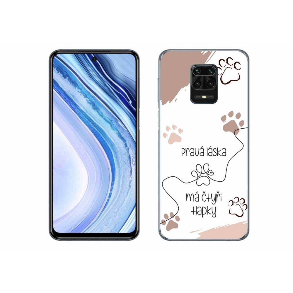 Gél borítás mmCase a Xiaomi Redmi Note 9S-hez - kutya motívum 1 fehér háttér