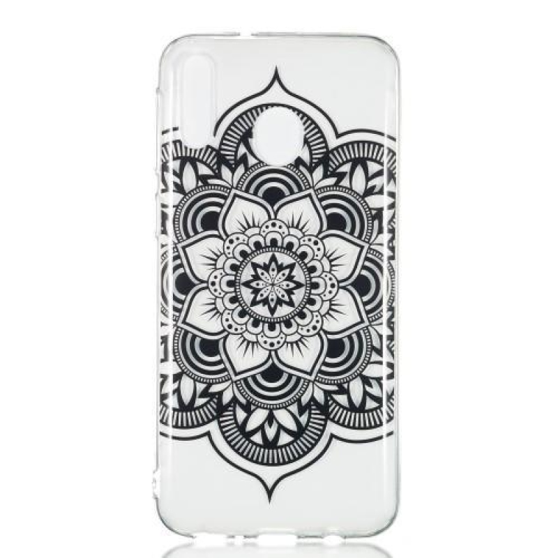 Patt zselés tok mobil Samsung Galaxy M20 - henna virágok