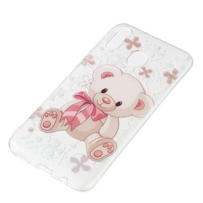 Patt zselés tok Samsung Galaxy M20-hoz - mackó