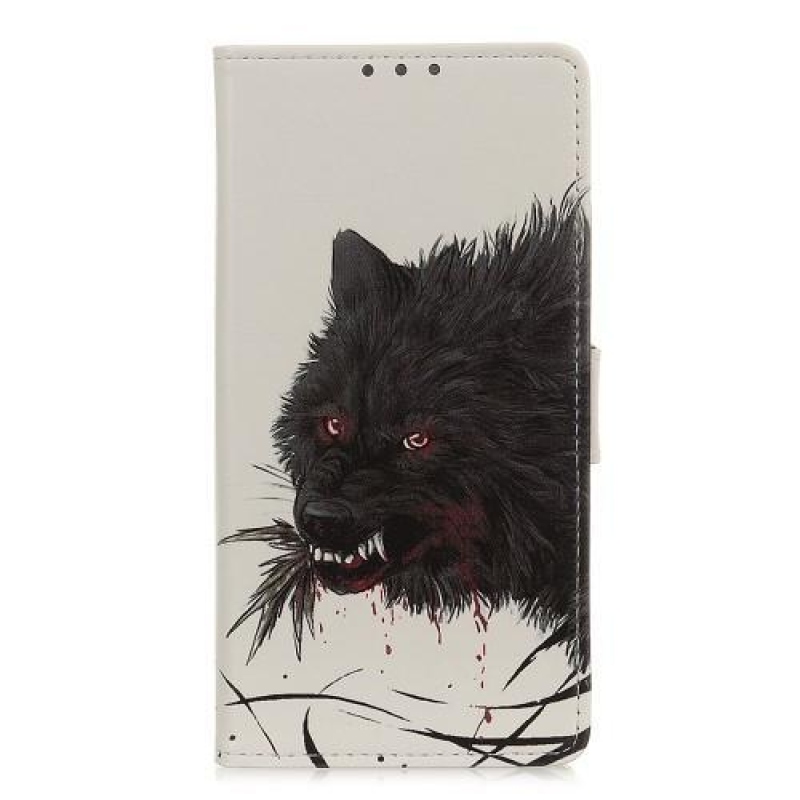 Patt PU bőr pénztárca tok Samsung Galaxy A80 - véres farkas
