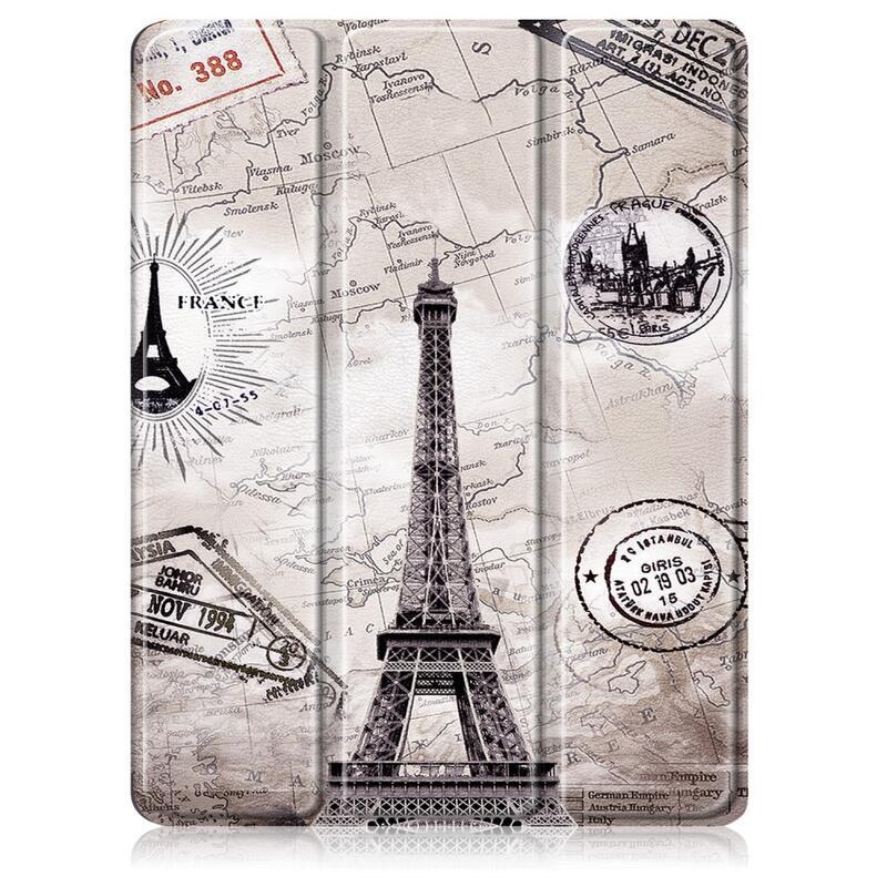 Patte intelligens PU bőr pénztárca tok iPad Air (2020)/Air (2022) - Eiffel-toronyhoz