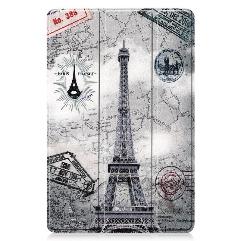 Patte smart PU bőr tablet tok Samsung Galaxy Tab S8 - Eiffel torony