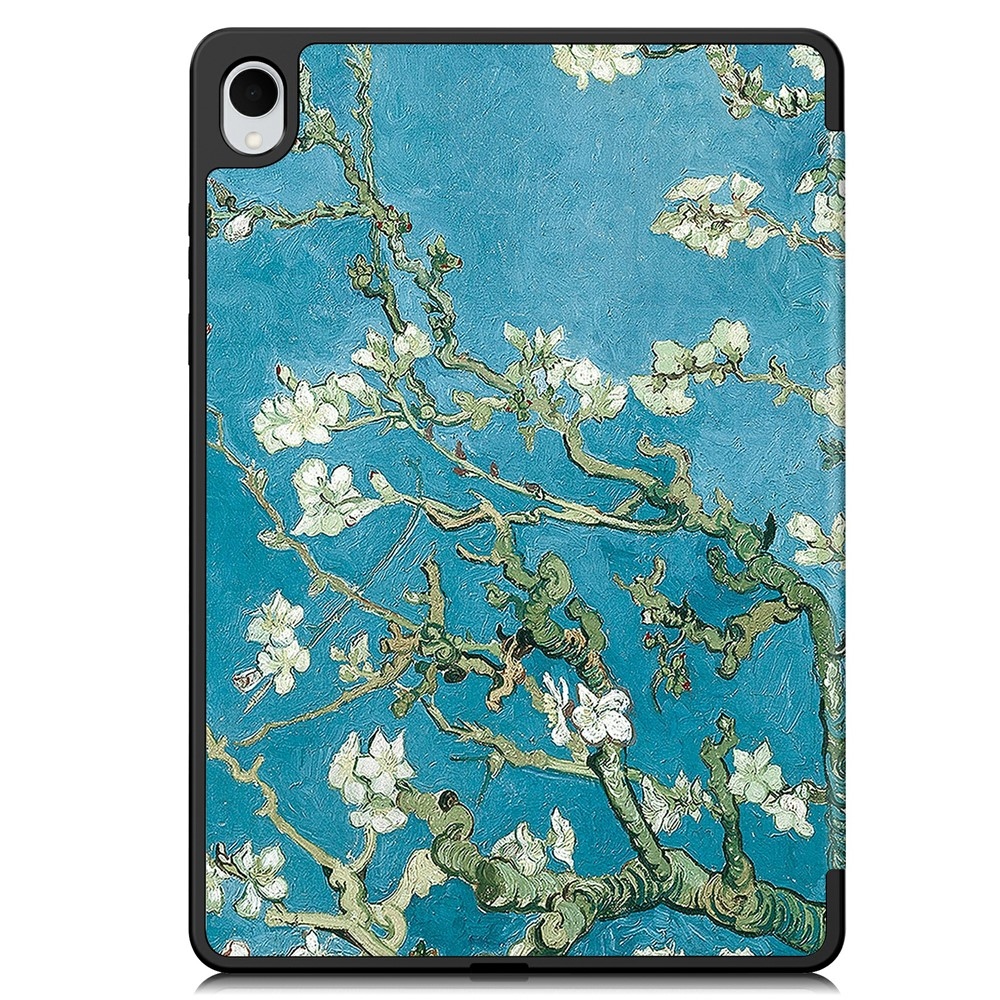 Patte intelligens záró tok Samsung Galaxy Tab S11 készülékhez - fehér virágok