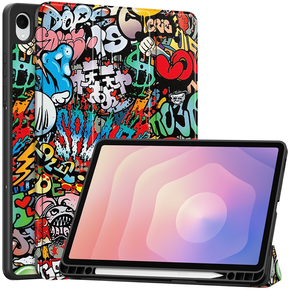 Patte intelligens záró tok Samsung Galaxy Tab S11 készülékhez - graffiti
