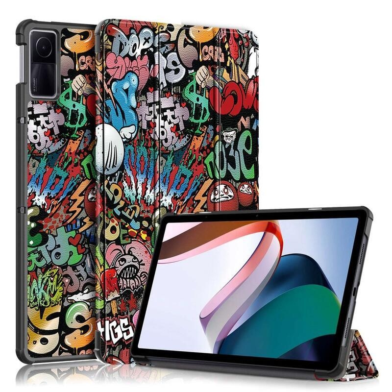 Patte intelligens záró tok Xiaomi Redmi Pad 10.6 tablethez - graffiti