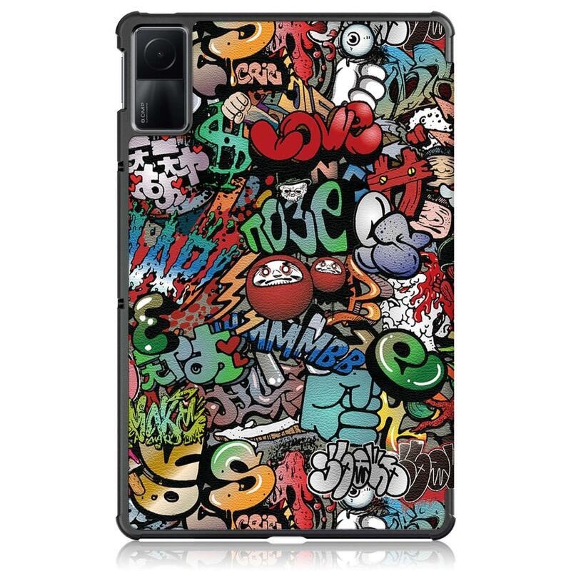 Patte intelligens záró tok Xiaomi Redmi Pad 10.6 tablethez - graffiti