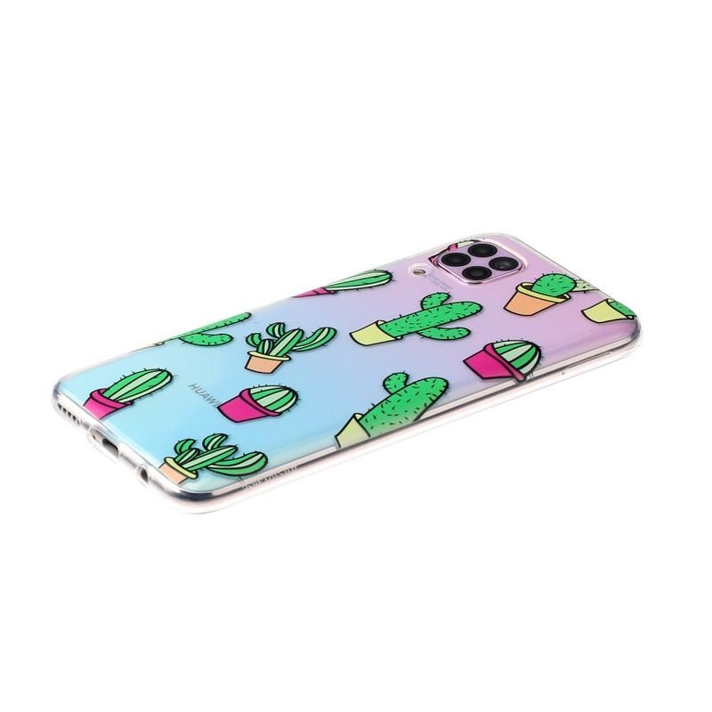 Patte gél tok mobil Huawei P40 Lite - kaktuszok