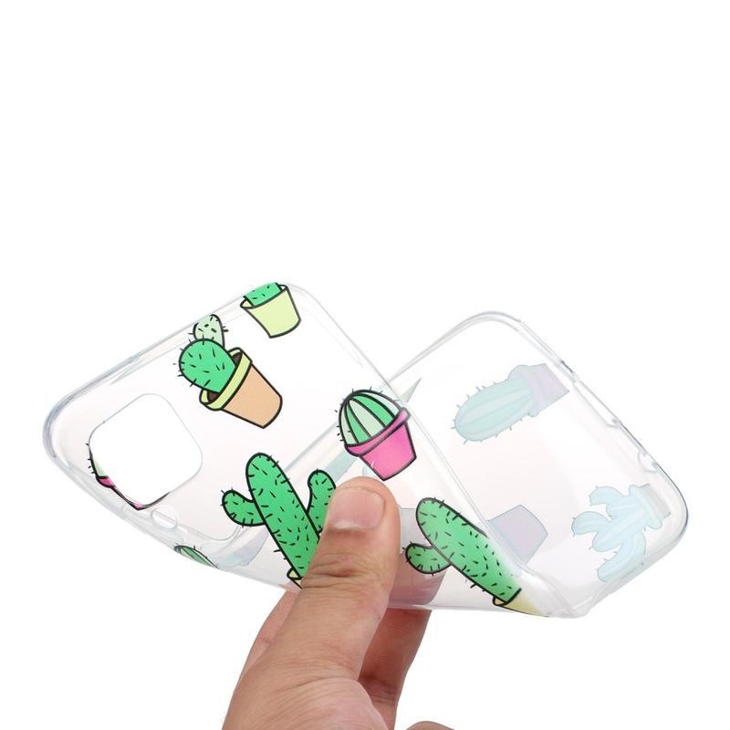 Patte gél tok mobil Huawei P40 Lite - kaktuszok