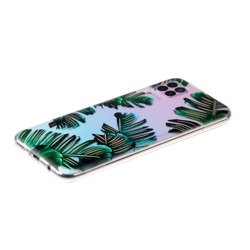 Patte zselés tok mobil Huawei P40 Lite - banán levelek