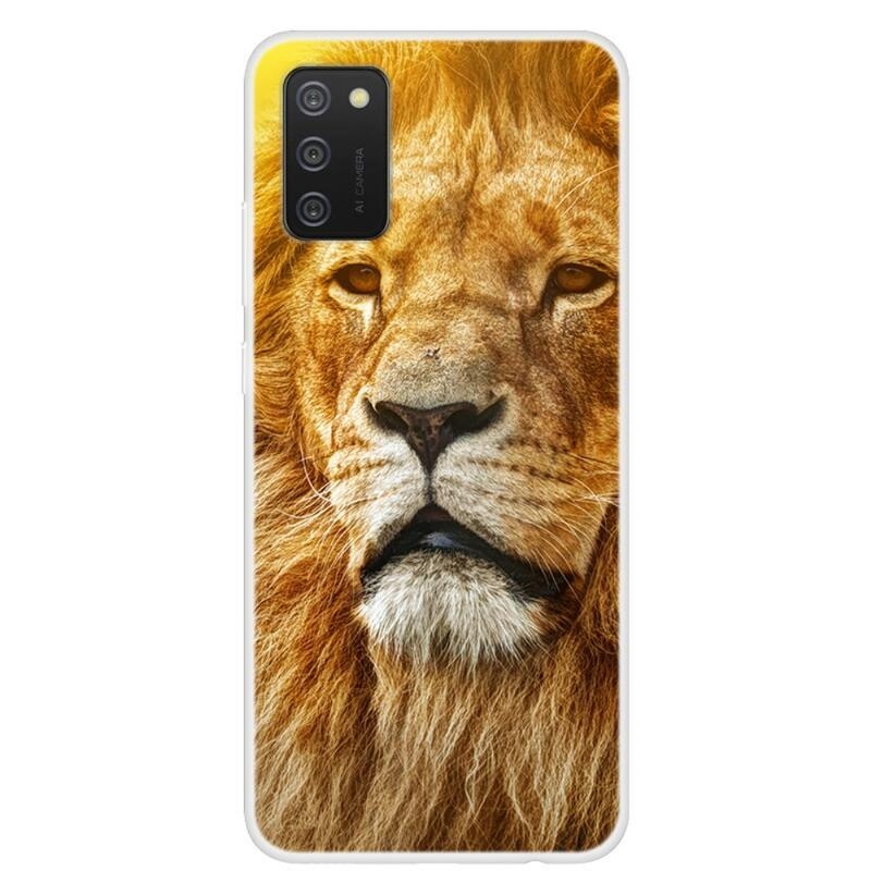 Zselés tok mobiltelefonhoz Samsung Galaxy A02s (164.2x75.9x9.1mm) - oroszlán