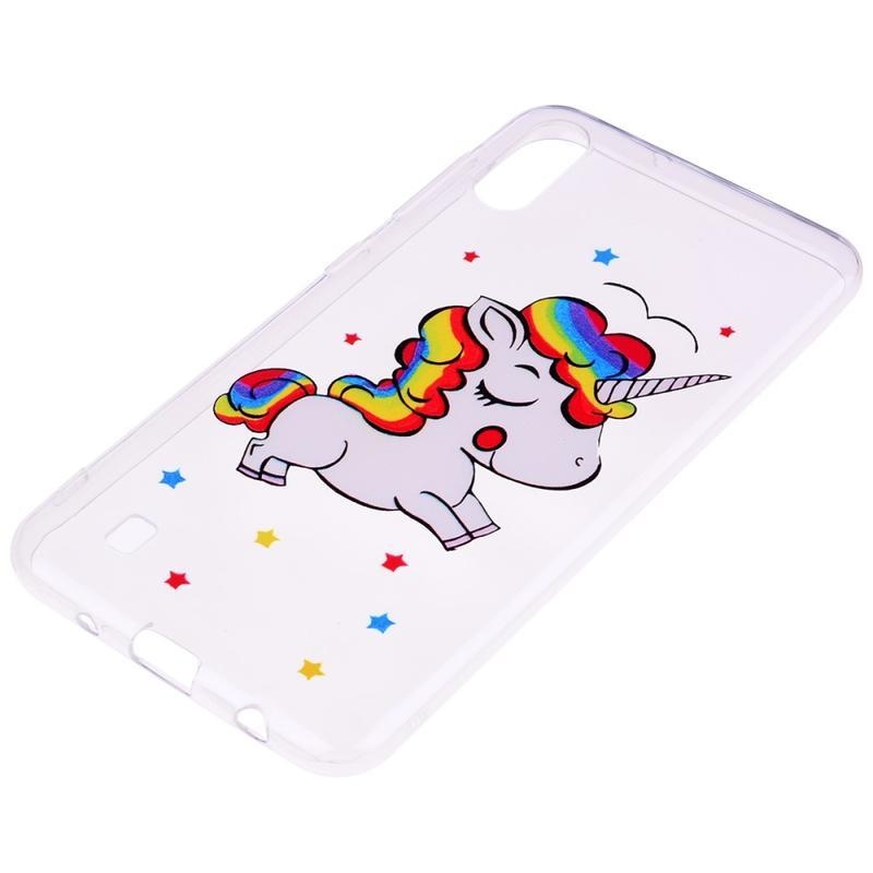 Zselés tok Samsung Galaxy A10 készülékhez - egyszarvú
