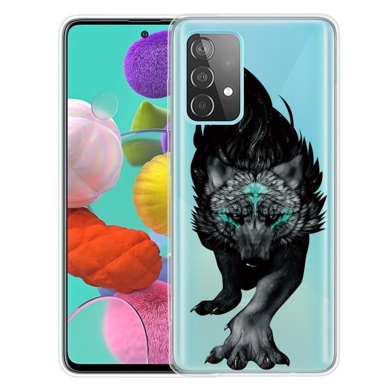 Patte gél tok mobil Samsung Galaxy A32 4G - ijesztő farkas