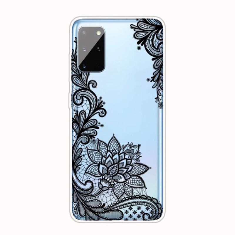 Zselés tok mobiltelefonra Samsung Galaxy A41 - csipke virág