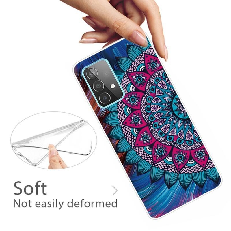 Zselés tok mobilhoz Samsung Galaxy A72 5G - színes mandala