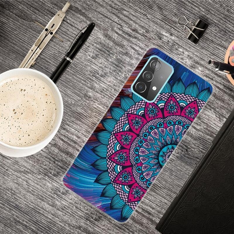 Zselés tok mobilhoz Samsung Galaxy A72 5G - színes mandala