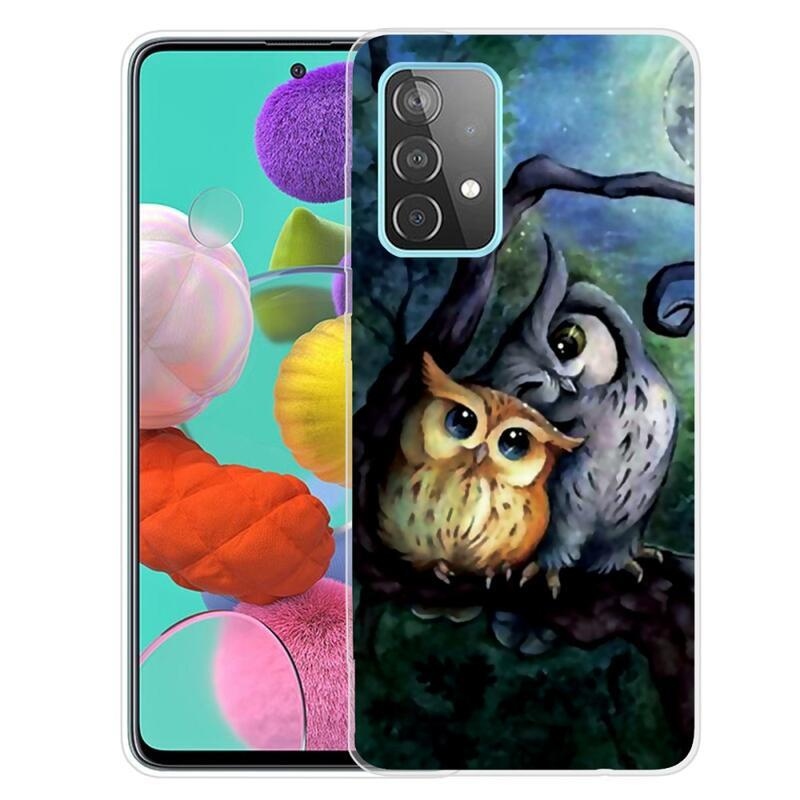 Zselés tok Samsung Galaxy A72 5G készülékhez - két bagoly