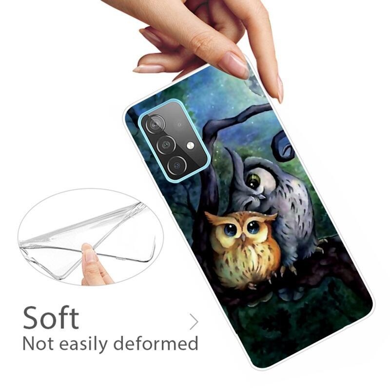 Zselés tok Samsung Galaxy A72 5G készülékhez - két bagoly