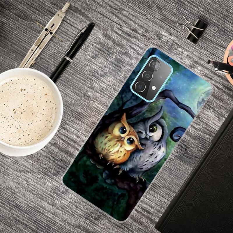 Zselés tok Samsung Galaxy A72 5G készülékhez - két bagoly