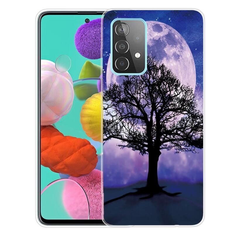 Zselés tok Samsung Galaxy A72 5G - fa és hold