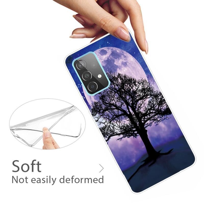 Zselés tok Samsung Galaxy A72 5G - fa és hold